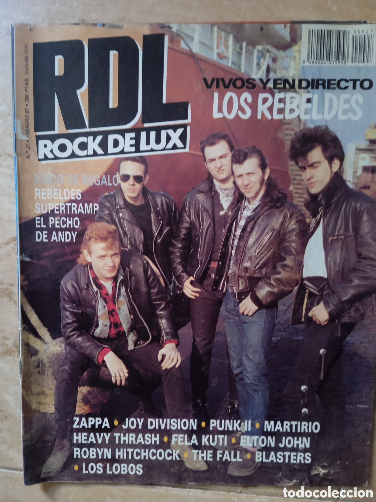 Revistas de m&uacute;sica: Rock de Lux n&deg; 27 Los Rebeldes Martirio Zappa Elton John