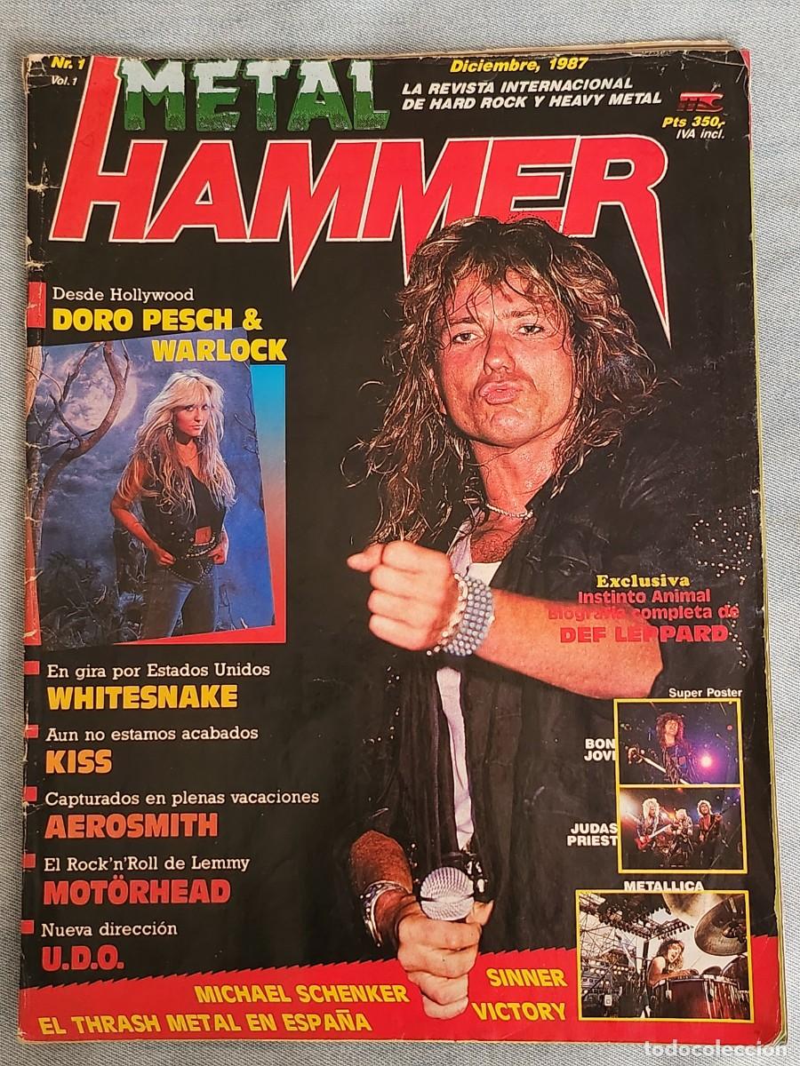 Revistas de m&uacute;sica: METAL HAMMER N.&ordm; 1 de 1988. &iexcl;Primer n&uacute;mero de la revista!