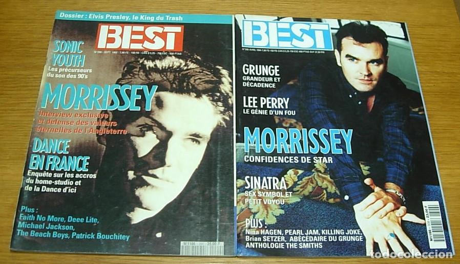 Revistas de m&uacute;sica: Lote 2 Revistas Francesas MORRISSEY THE SMITHS Best 1992-1994