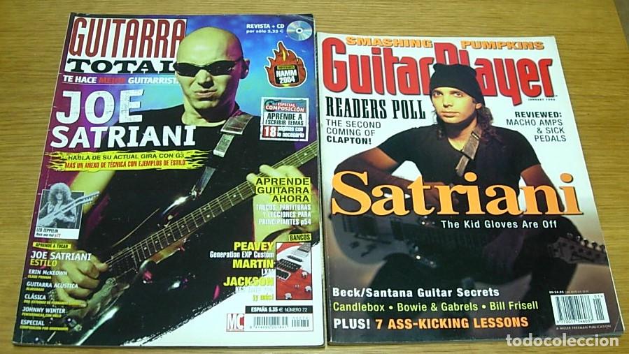 Revistas de m&uacute;sica: Lote 2 Revistas JOE SATRIANI Guitar Player USA 1996 + Guitarra Total 2004