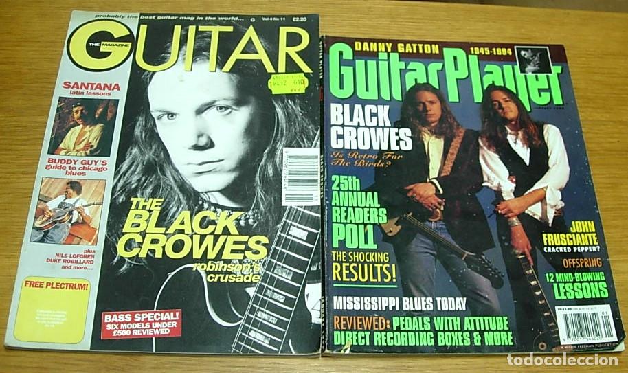 Revistas de m&uacute;sica: Lote 2 Revistas THE BLACK CROWES Guitar Player USA 1995 + The Guitar Magazine 1994