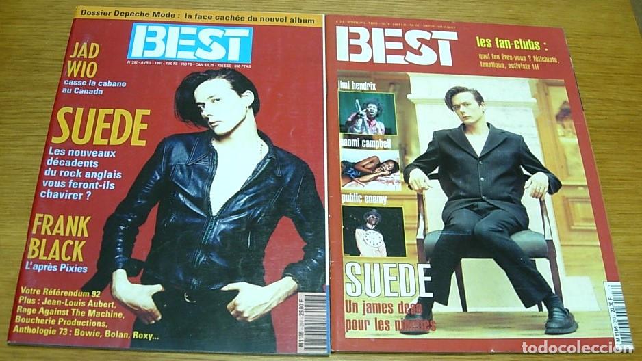 Revistas de m&uacute;sica: Lote 2 Revistas Francesas SUEDE BRETT ANDERSON Best 1993-1994