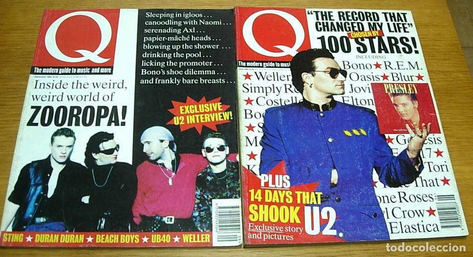 Revistas de m&uacute;sica: Lote 2 Revistas Inglesas U2 BONO Q Magazine 1993-1995
