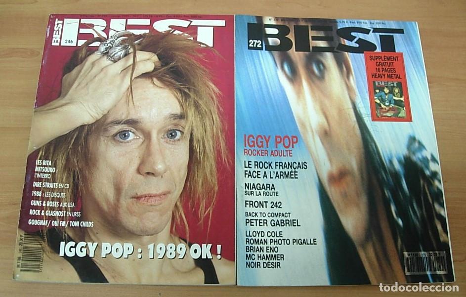 Revistas de m&uacute;sica: Lote 2 Revistas Francesas IGGY POP Best 1989-1991