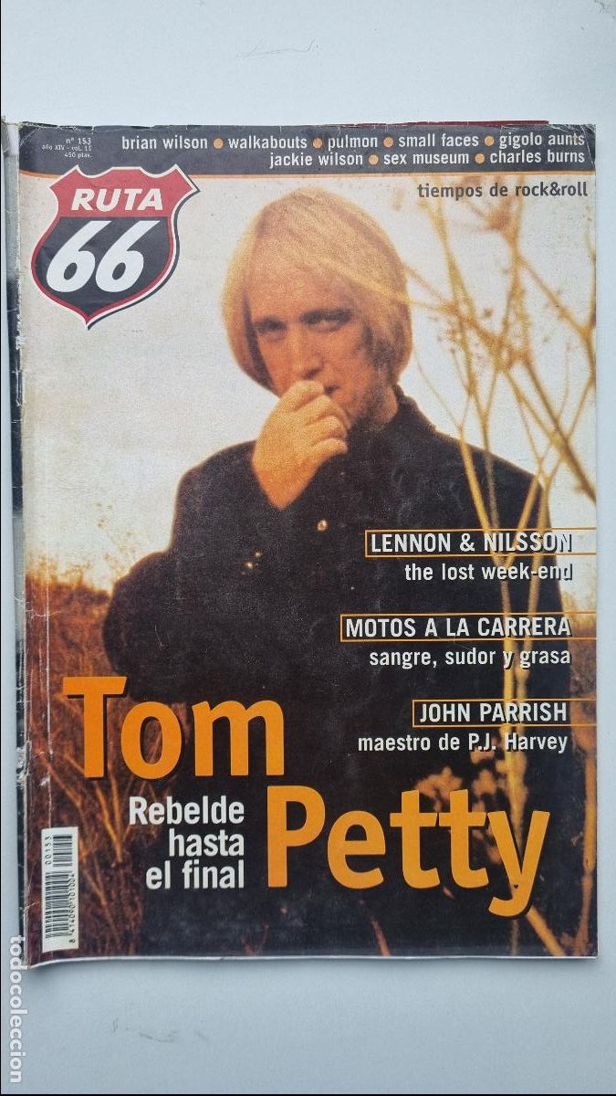 Revistas de m&uacute;sica: RUTA 66 N&ordm; 153: TOM PETTY + NILSSON & LENNON + JON PARRISH