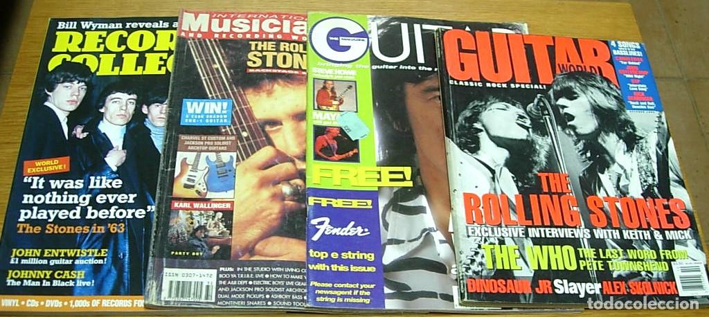 Revistas de m&uacute;sica: Lote 4 Revistas THE ROLLING STONES 1990-2003 Record Collector Guitar Player International Musician