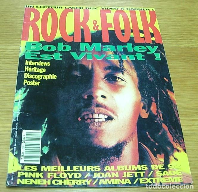 Riviste di musica: Revista Francesa ROCK & FOLK n&ordm; 305 Portada BOB MARLEY +17 Pgs+Poster 1993 PINK FLOYD JOAN JETT SADE