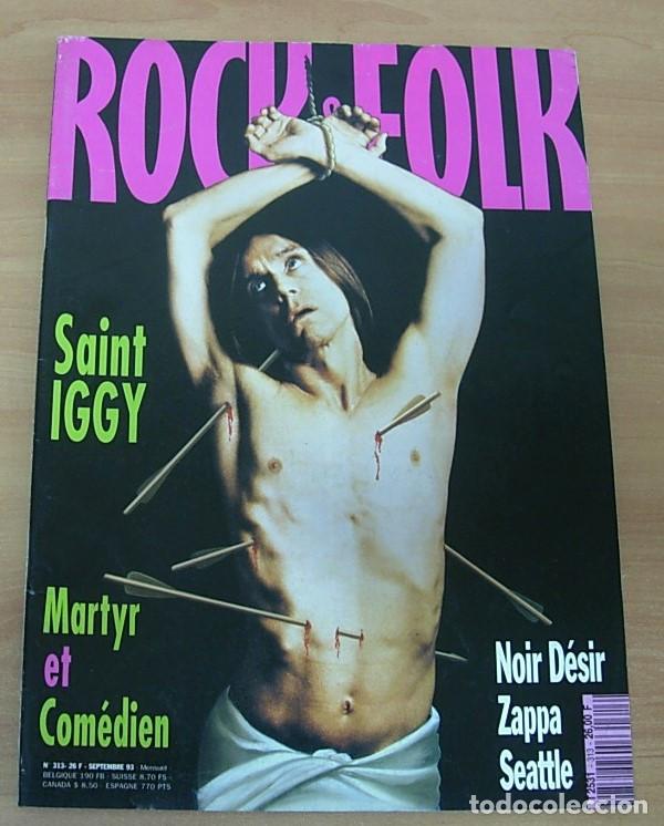 Revistas de m&uacute;sica: Revista Francesa ROCK & FOLK n&ordm; 313 Portada IGGY POP 1993 FRANK ZAPPA THE BLACK CROWES MADONNA