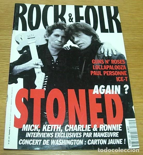 Revistas de m&uacute;sica: Revista Francesa ROCK & FOLK n&ordm; 325 Portada THE ROLLING STONES + 12 P&aacute;ginas 1994 Lollapalooza Fest