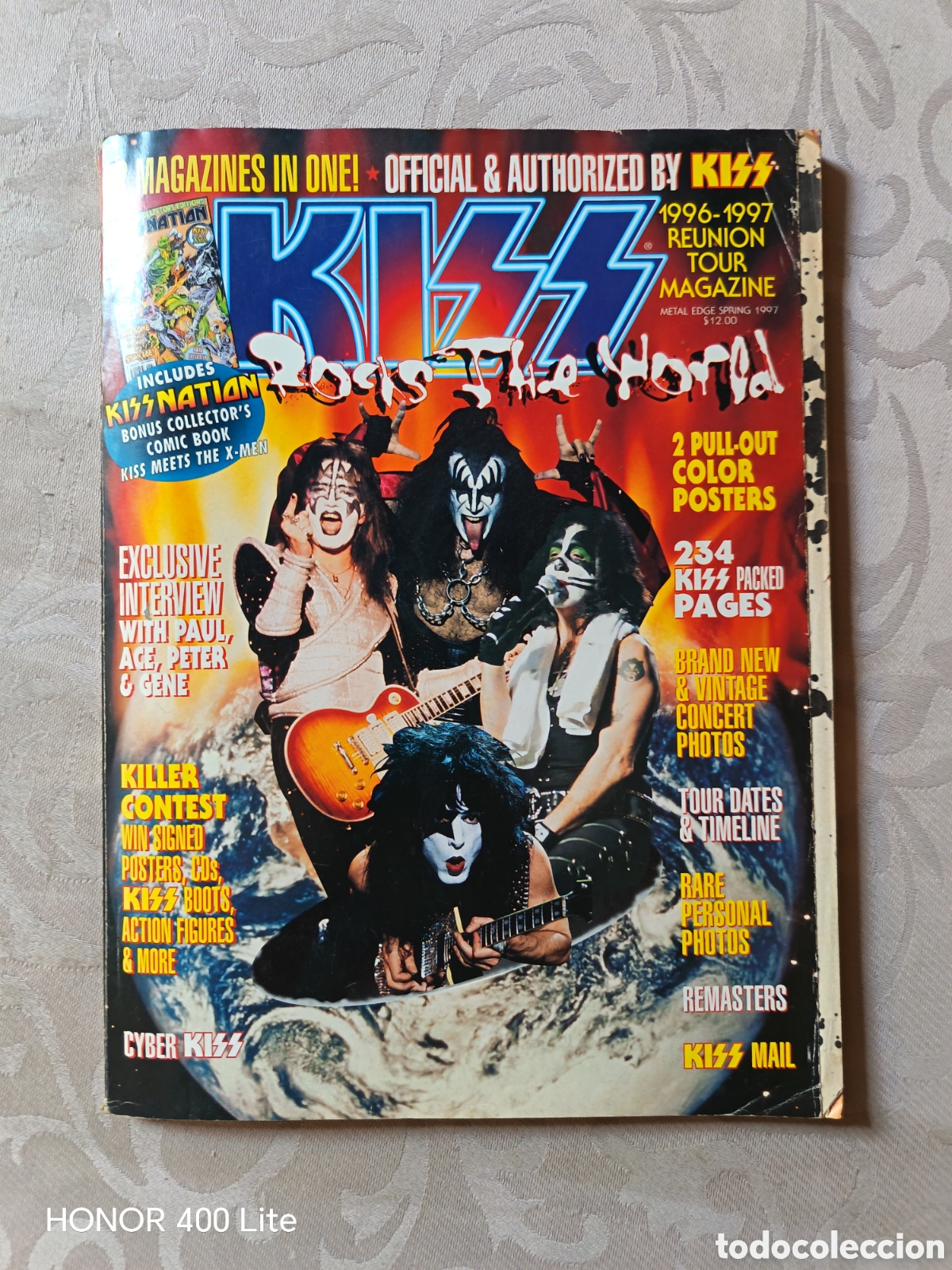 Revistas de m&uacute;sica: Revista Kiss Rocks the World 1996-1997 Reuni&oacute;n