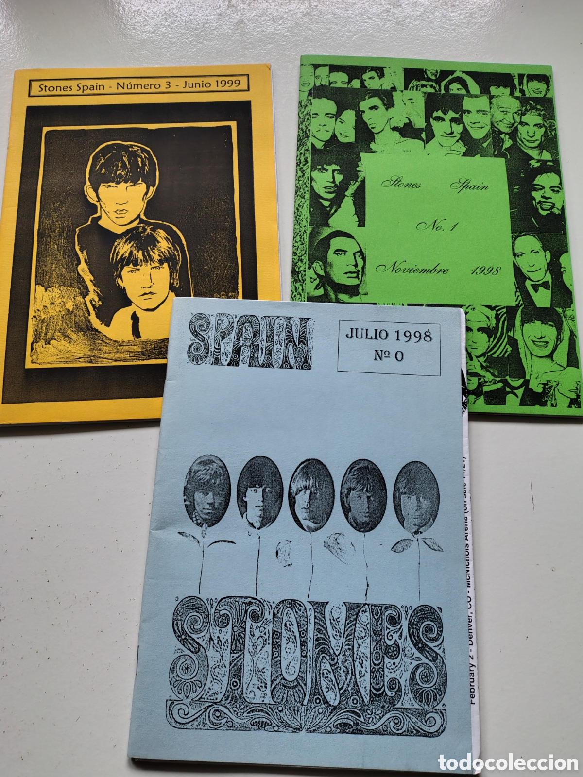 Revistas de m&uacute;sica: THE ROLLING STONES FANZINE SPAIN 3 REVISTAS N&deg; 0, 1, 3