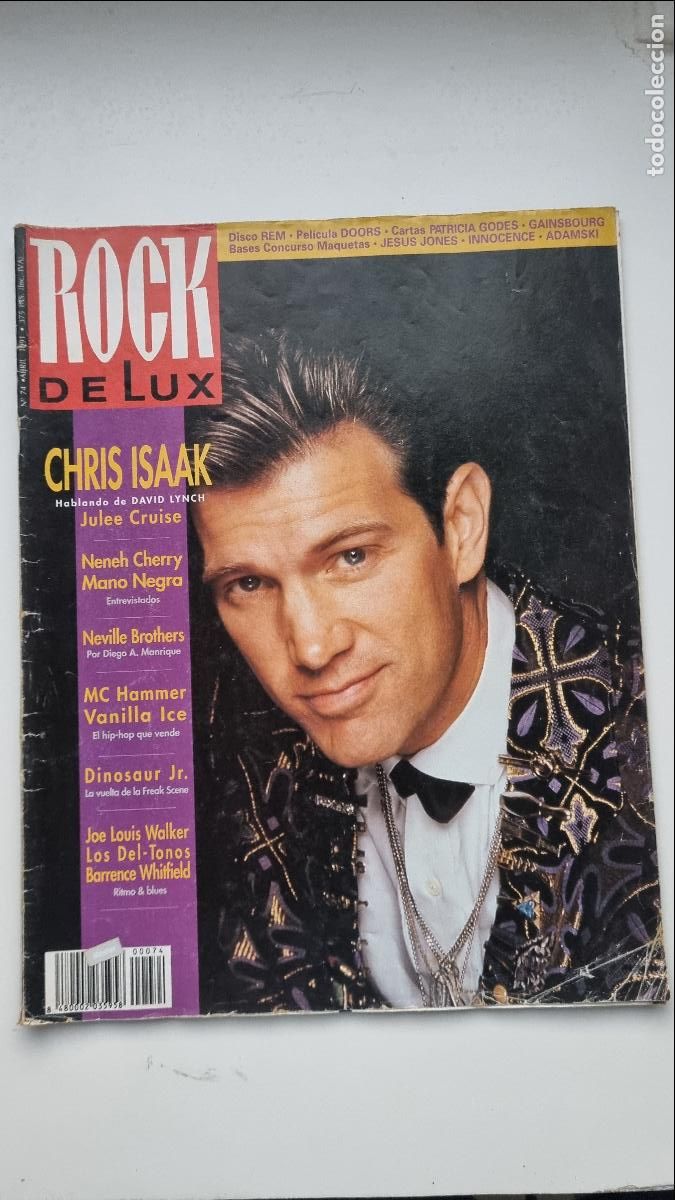Revistas de m&uacute;sica: RETRO VINTAGE - REVISTA OCHENTERA RDL ROCK DE LUX - 74 - CHRIS ISAAK