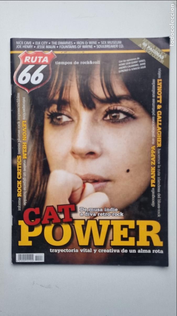 Revistas de m&uacute;sica: RUTA 66 REVISTA 247 CAT POWER FRANK ZAPPA NICK CAVE SEX MUSEUM JESSE MALIN
