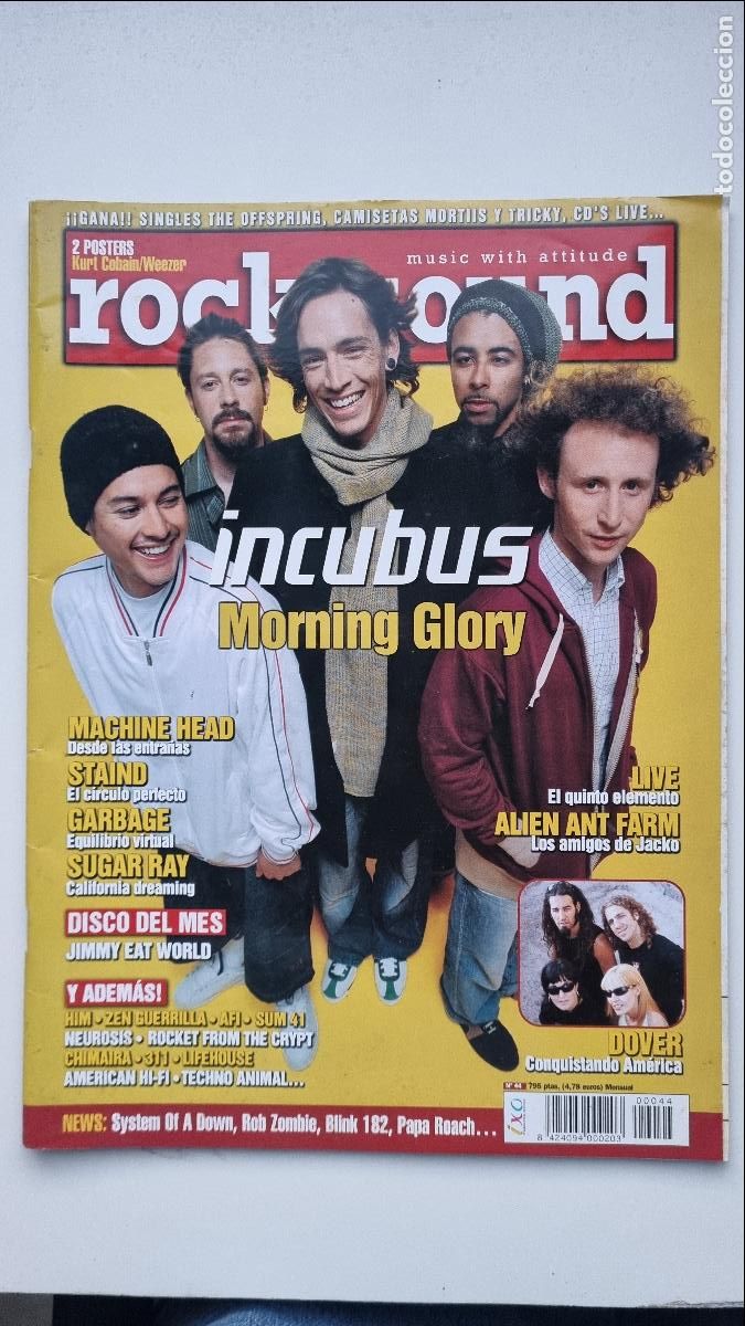 Revistas de m&uacute;sica: REVISTA ROCK SOUND N&ordm;44. INCUBUS MACHINE HEAD