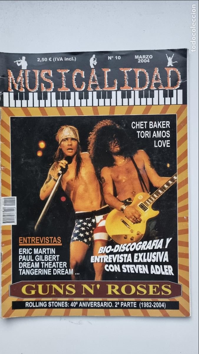 Revistas de m&uacute;sica: Musicalidad n&ordm; 10, Marzo 2004, Chet Baker, Tori Amos, Love