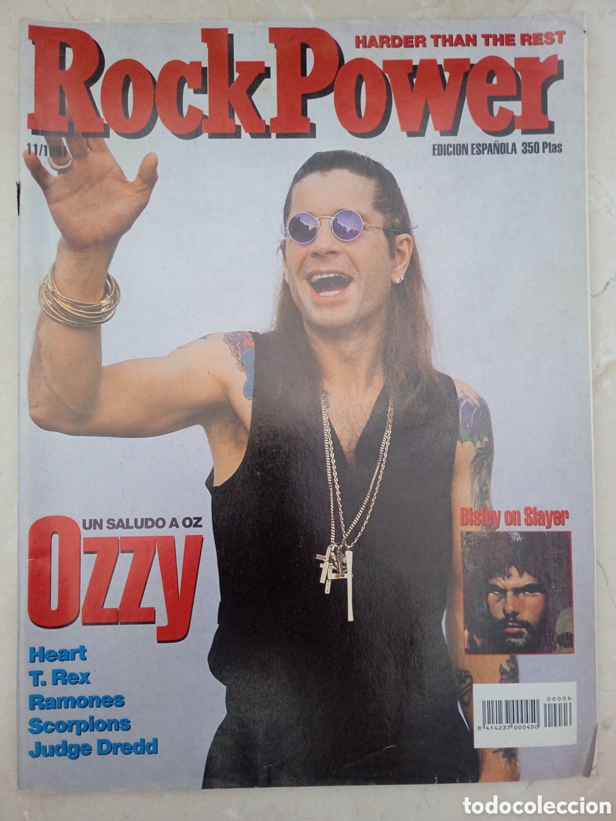 Revistas de m&uacute;sica: Revista Rock Power n&deg; 11/1991 Ozzy Barricada Scorpions The Ramones Red Hot Chili Peppers