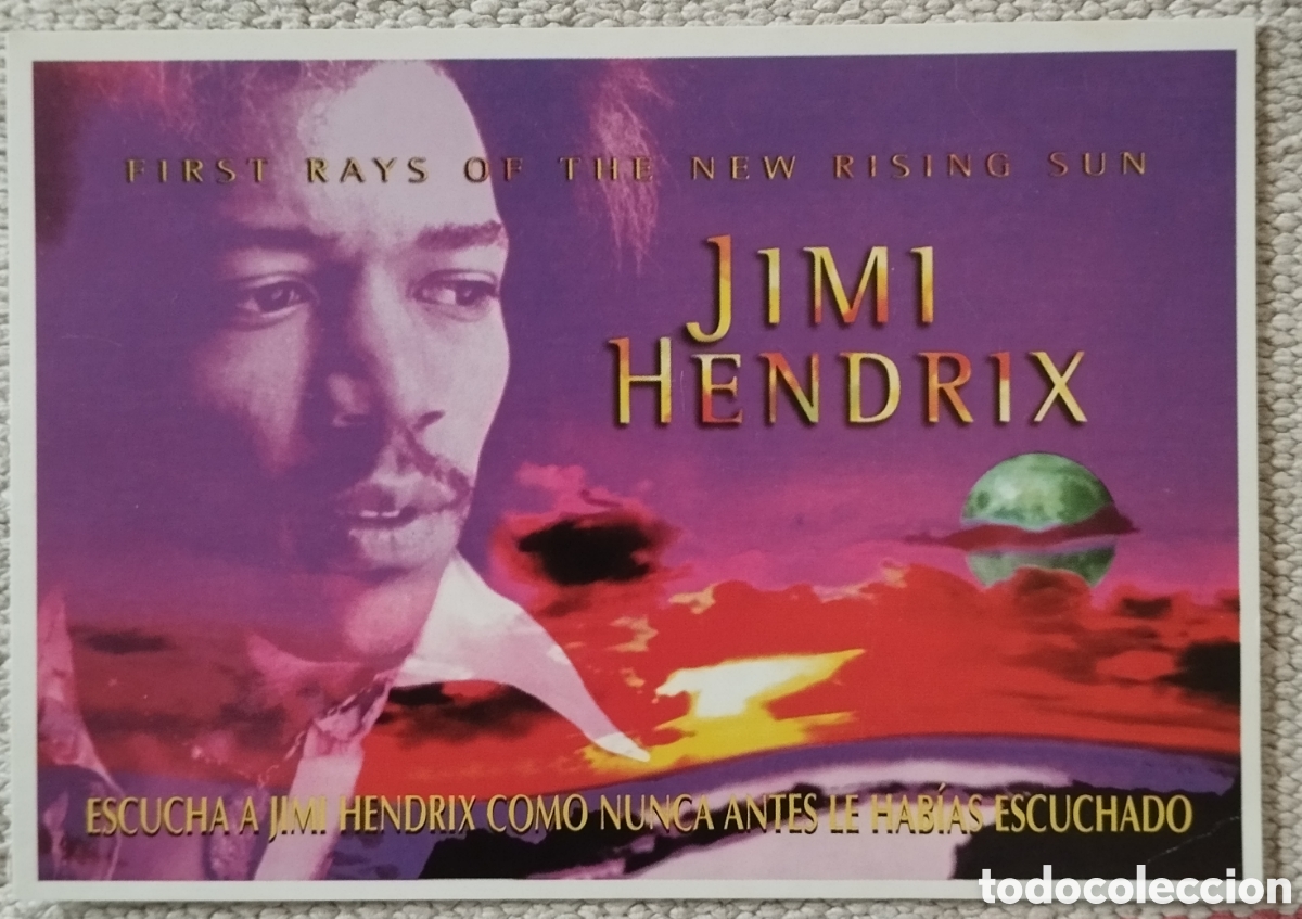 Revistas de m&uacute;sica: Jimi Hendrix - postal