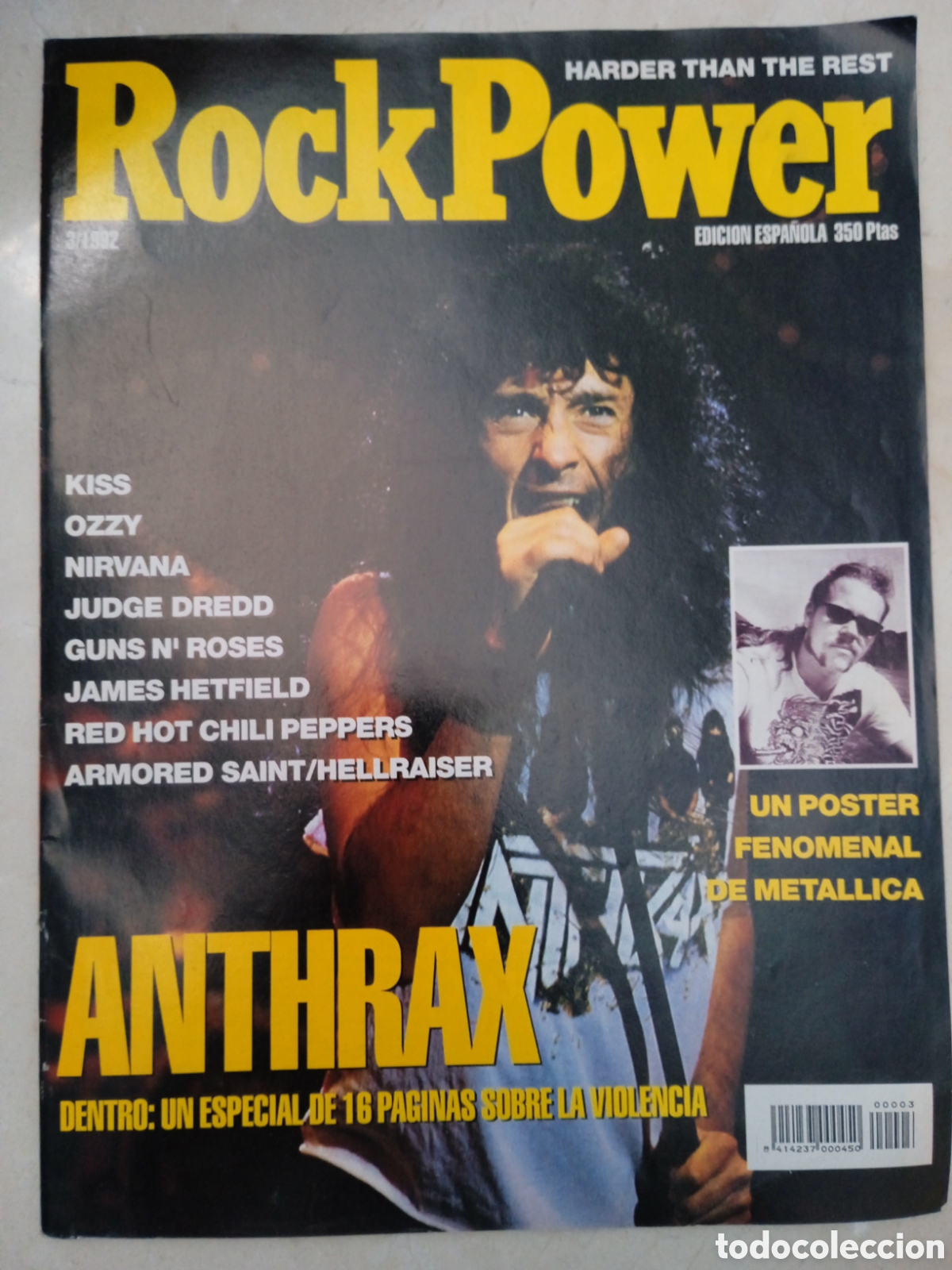 Revistas de m&uacute;sica: Revista Rock Power 3/1992 Kiss Ozzy