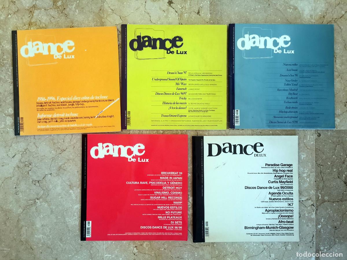 Revistas de m&uacute;sica: Lote de 5 revistas de la colecci&oacute;n Dance de Lux