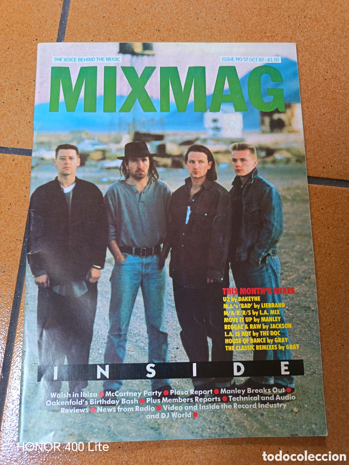 Revistas de m&uacute;sica: Revista MIXMAG No 57 U2