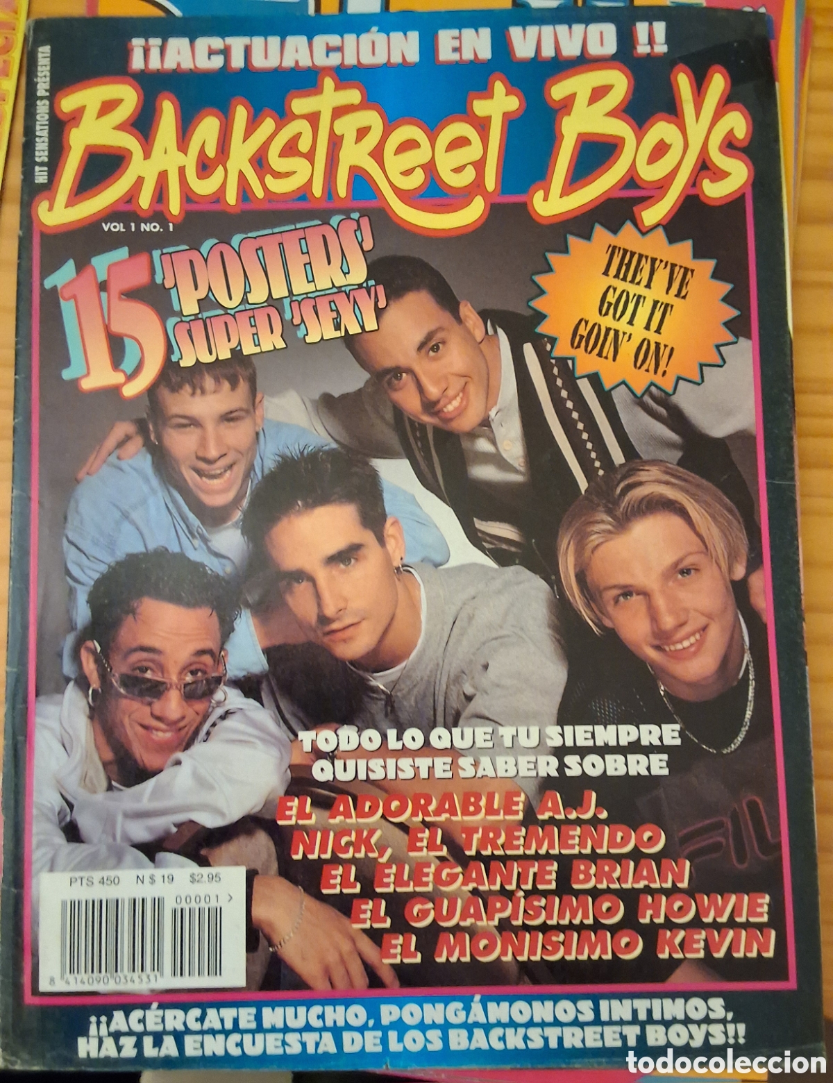 Revistas de m&uacute;sica: Back street boys revista monogr&aacute;fico biografia