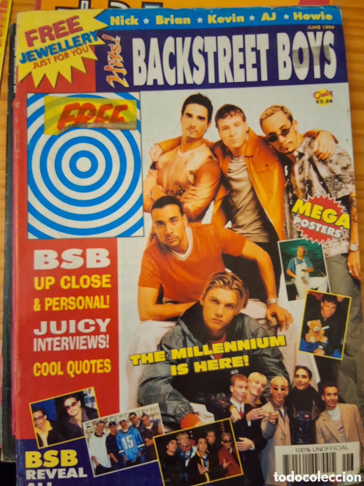 Revistas de m&uacute;sica: Back street boys revista monogr&aacute;fico inglesa