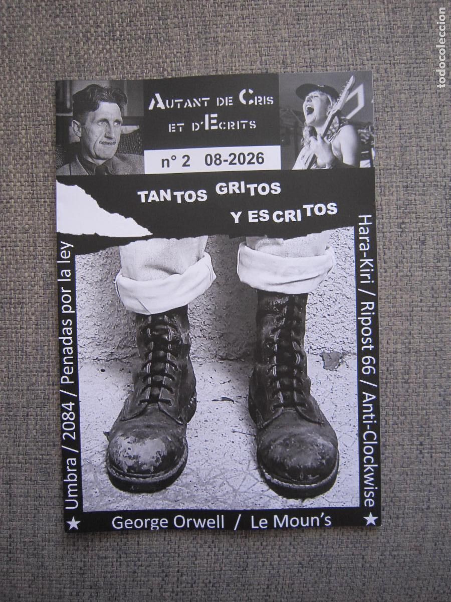 Revistas de m&uacute;sica: FANZINE - PUNK - TANTOS GRITOS Y ESCRITOS - N&ordm;2 - 2026 - zine - fancine - punkzine