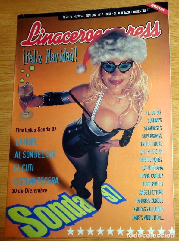 Revistas de m&uacute;sica: REVISTA MUSICAL LINACERO EXPRESS n&ordm;7 DISCOS A&Ntilde;O 1997 ZARAGOZA. ENRIQUE BUNBURY. TAKO. JUDAS PRIEST