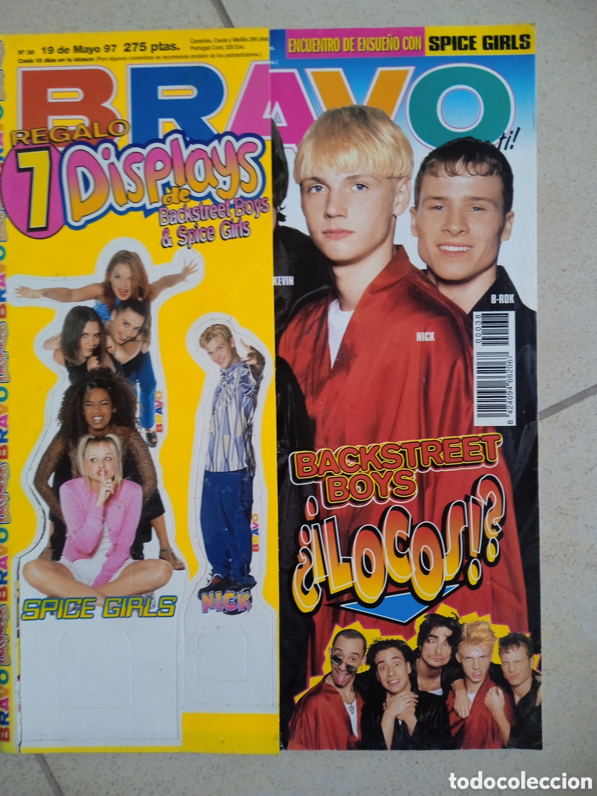 Revistas de m&uacute;sica: Revista Bravo por Ti n&deg; 38 19/05/97 Backstreet Boys Spice Girls poster Laura Pausini
