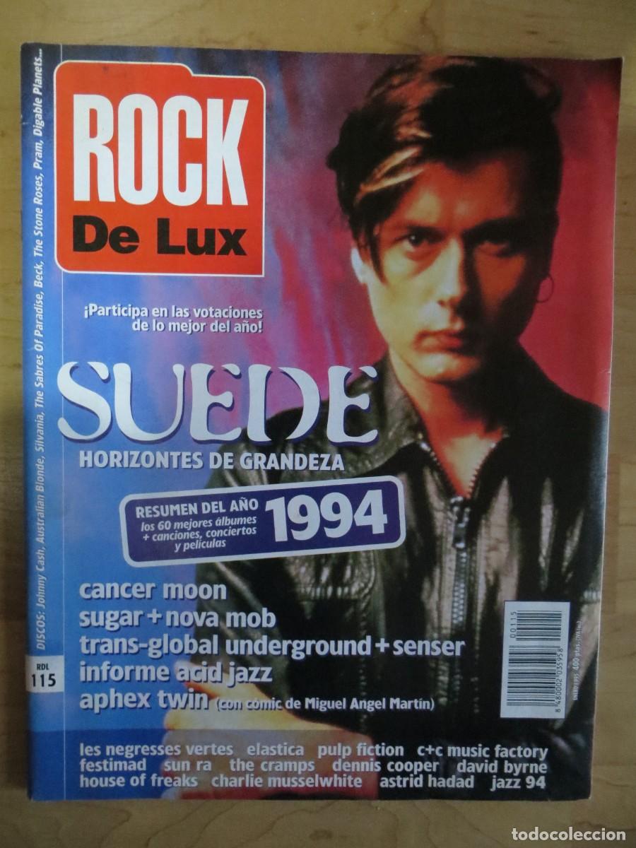 Revistas de m&uacute;sica: ROCK DE LUX:N.115-SUEDE-CANCER MOON-THE CRAMPS-SLAYER-APHEX TWIN-ETC..