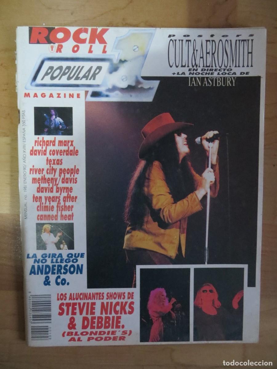 Revistas de m&uacute;sica: POPULAR 1:N.198- THE CULT-AEROSMITH-DEBORAH HARRY-TEXAS-ETC..