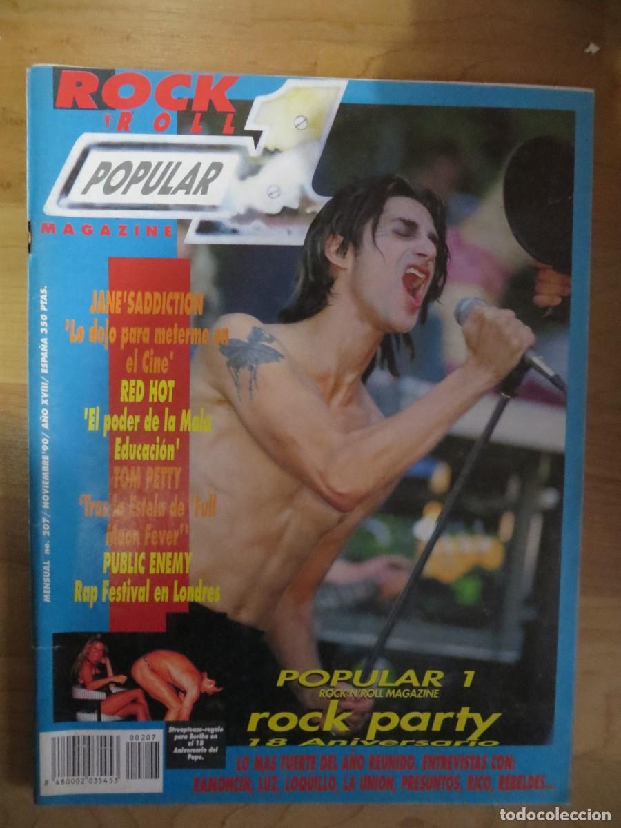 Revistas de m&uacute;sica: POPULAR 1:N.207-JANE'S ADDICTION-SONIC YOUTH-CREEDENCE-ULTIMO DE LA FILA-LOQUILLO-ETC..