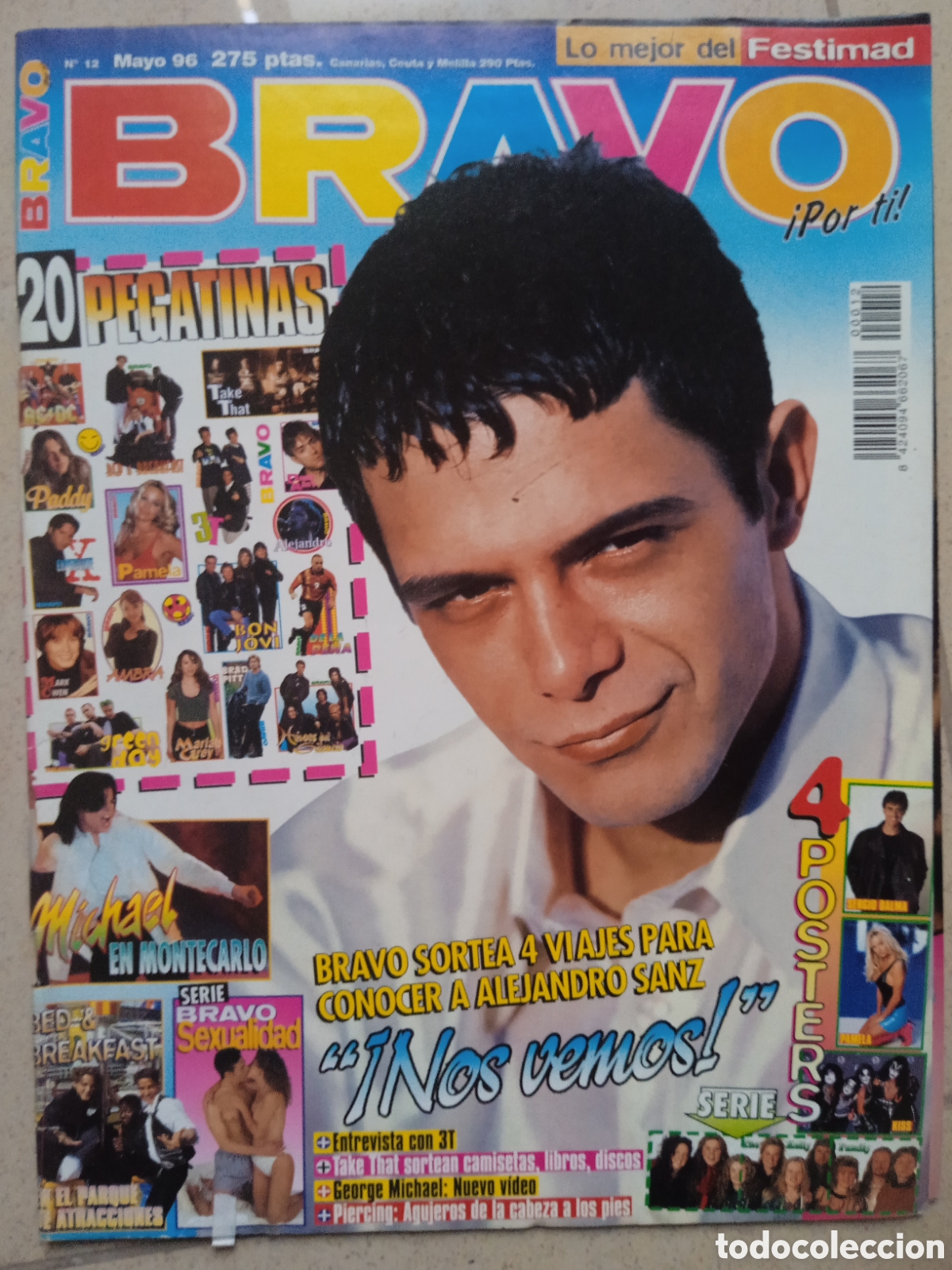 Revistas de m&uacute;sica: Revista Bravo por Ti n&deg; 12 Alejandro Sanz Michael Jackson Jamie Walters Ricky Martin