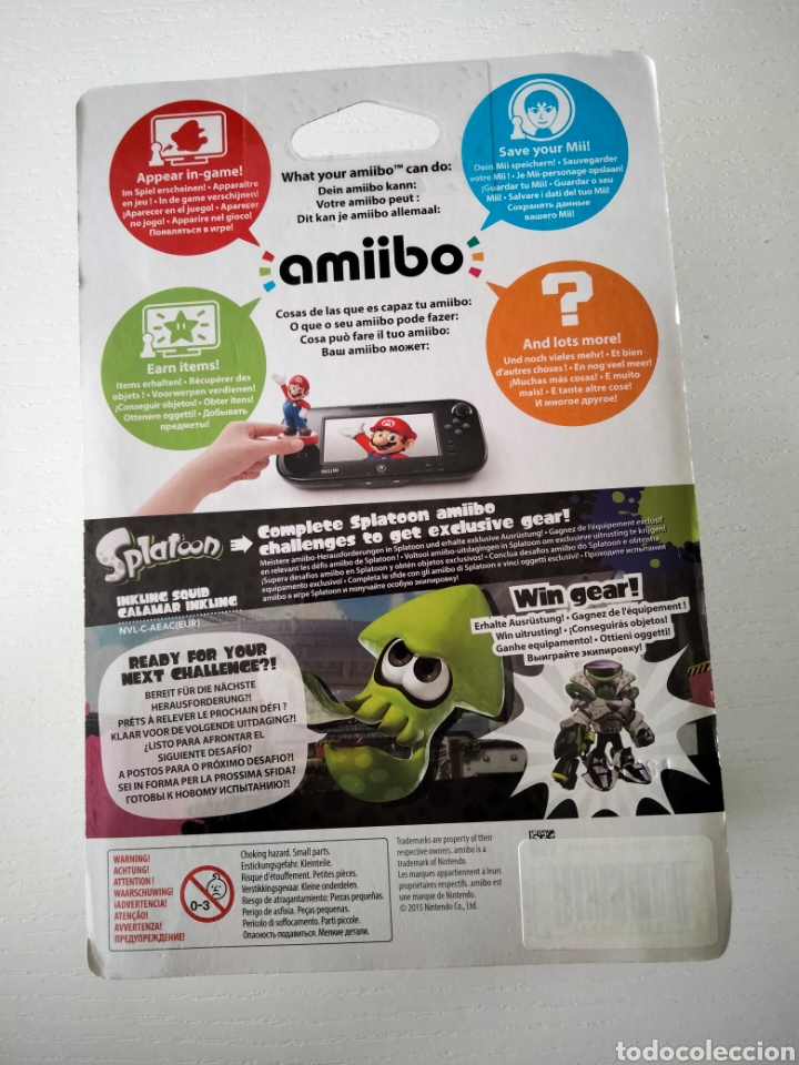 Nintendo Wii U de segunda mano: Amiibo Splatoon calamar verde Inkling Squid - Foto 3