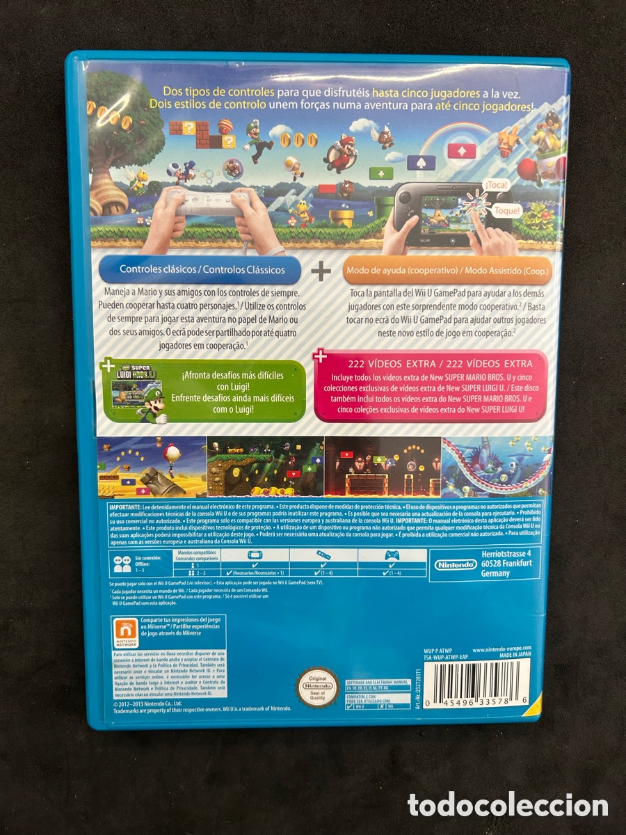 Nintendo Wii U de segunda mano: Wii U s&uacute;per Mario bros U - Foto 4