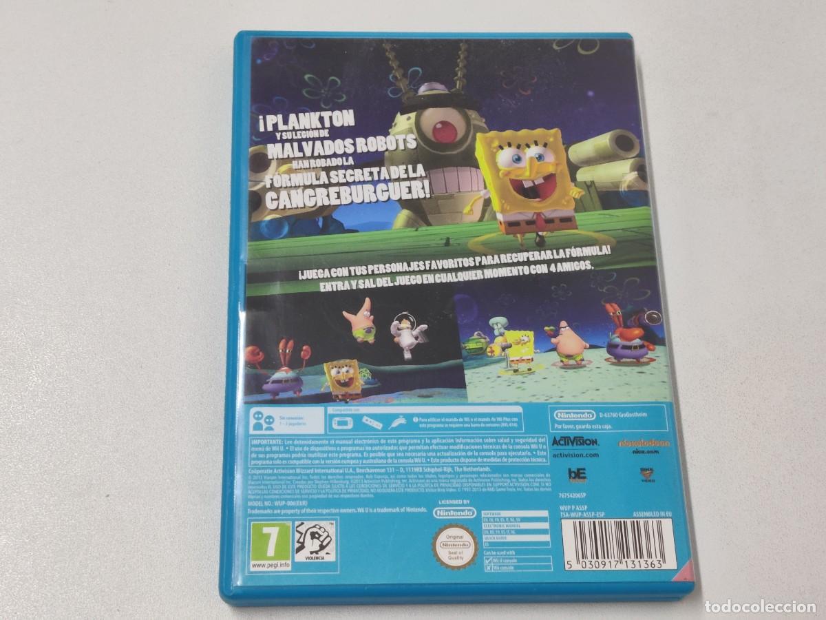Nintendo Wii U de segunda mano: BOB ESPONJA LA VENGANZA DE PLANKTON - Foto 2