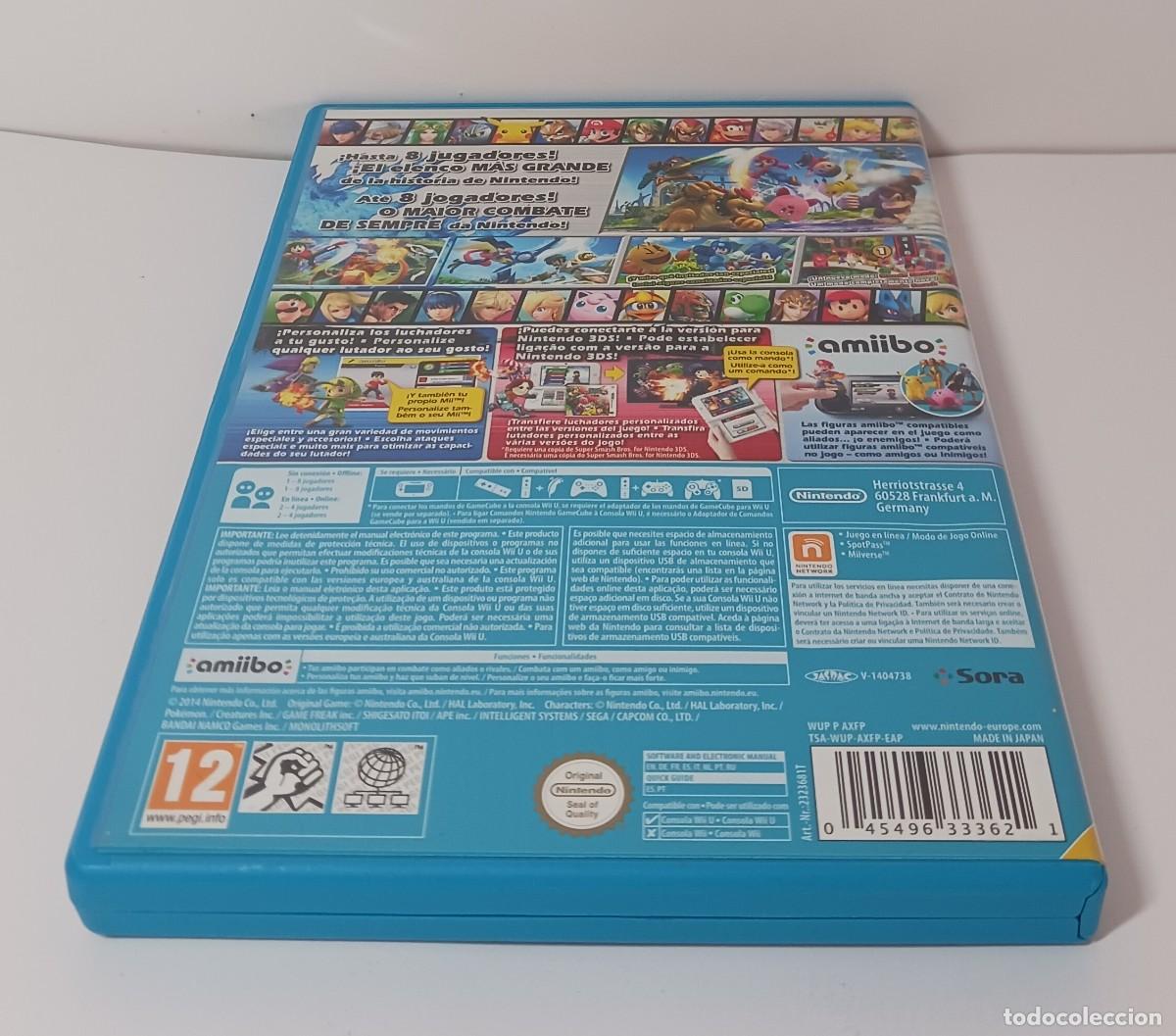 Nintendo Wii U de segunda mano: SUPER SMASH BROS. WII U ESPA&Ntilde;OL COMPLETO - Foto 7