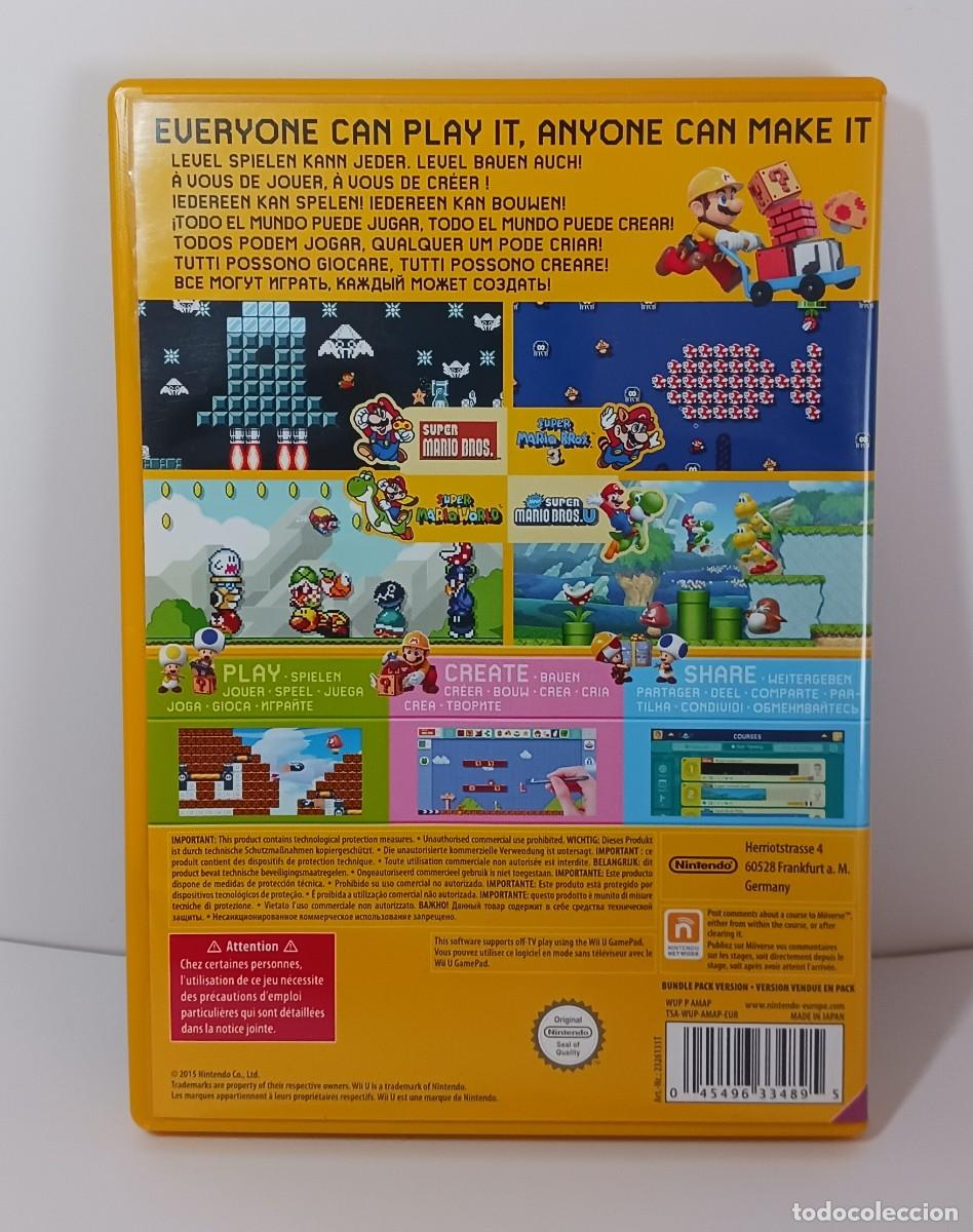Nintendo Wii U de segunda mano: SUPER MARIO MAKER WII U PAL EU COMPLETO - Foto 2
