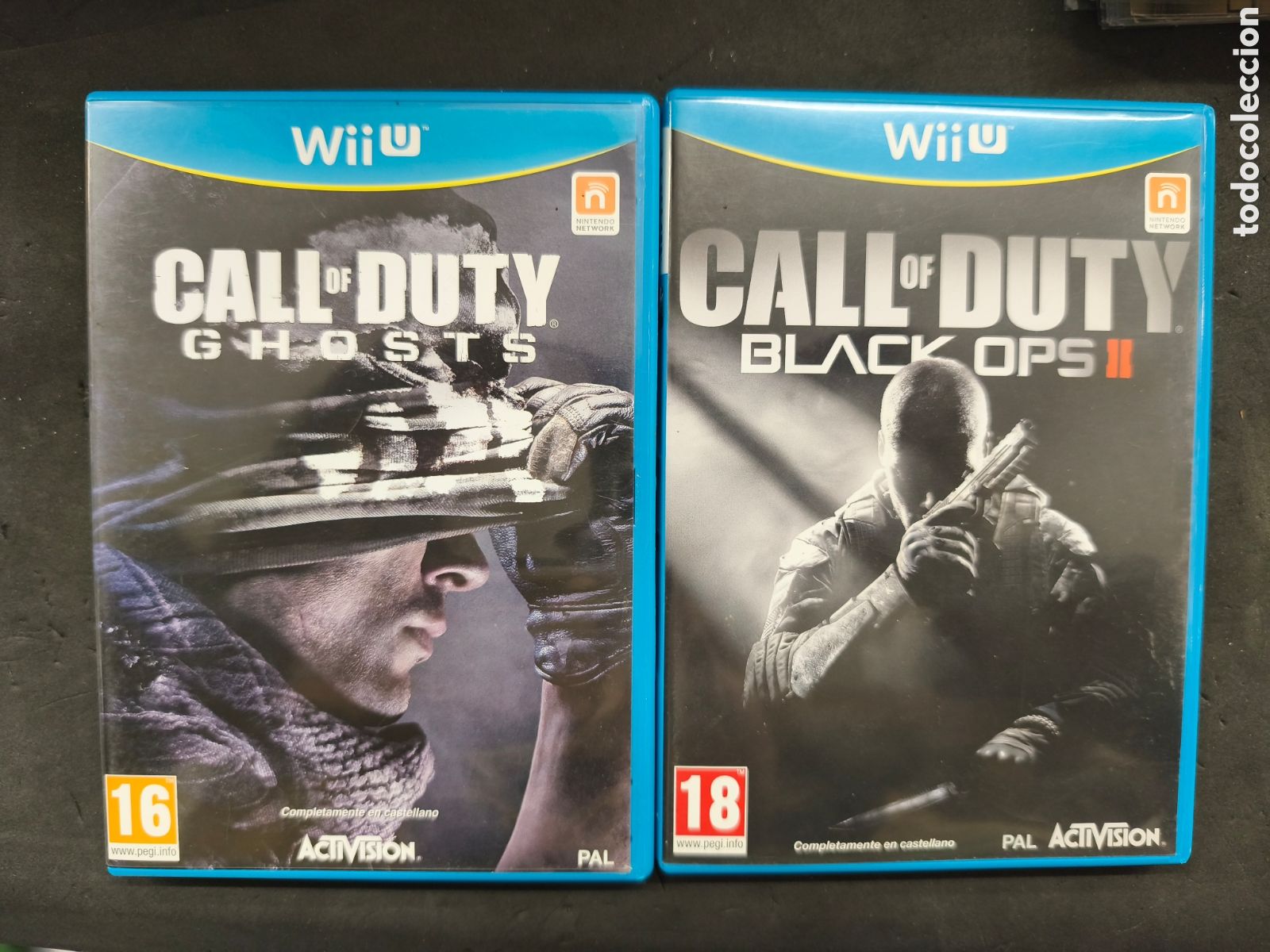 Nintendo Wii U de segunda mano: Lote, wii u Calle of duty black ops II y ghosts