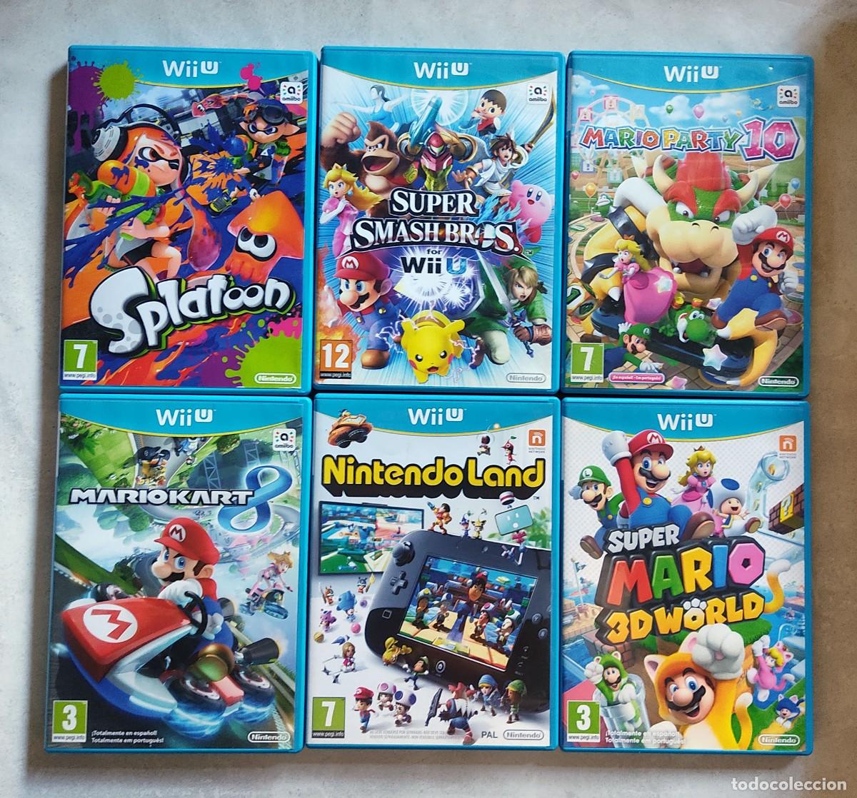 Nintendo Wii U de segunda mano: Lote x 6 Wii U Nuevos nunca usados (Super Mario - Mario Kart - Smash Bros - Etc)