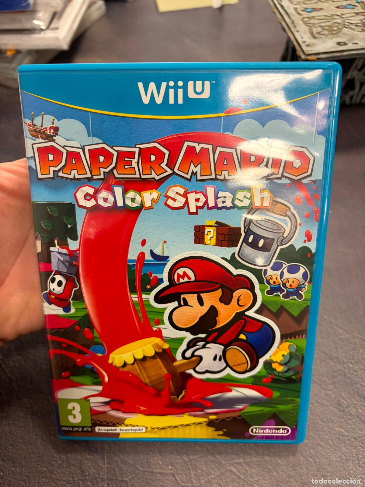 Nintendo Wii U de segunda mano: Paper Mario Color Splash - Nintendo wii u wiiu - pAL ESP