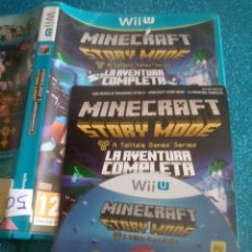 Nintendo Wii U: JUEGO WII U MINECRAFT STORY MODE LA AVENTURA COMPLETA. Lote 308296593