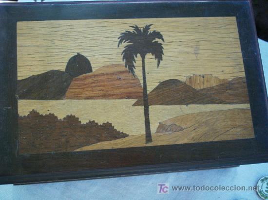 Nuevo: Caja de caoba con marqueteria y taraseado. - Foto 1