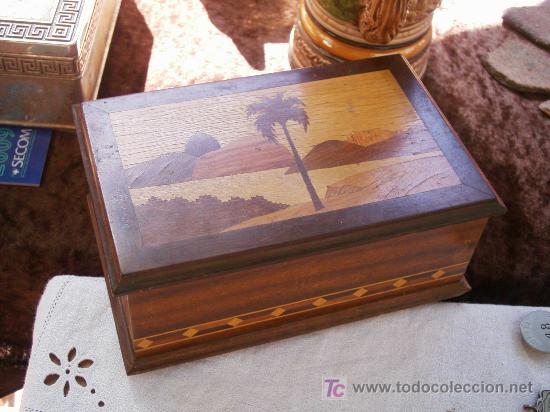 Nuevo: Caja de caoba con marqueteria y taraseado. - Foto 2
