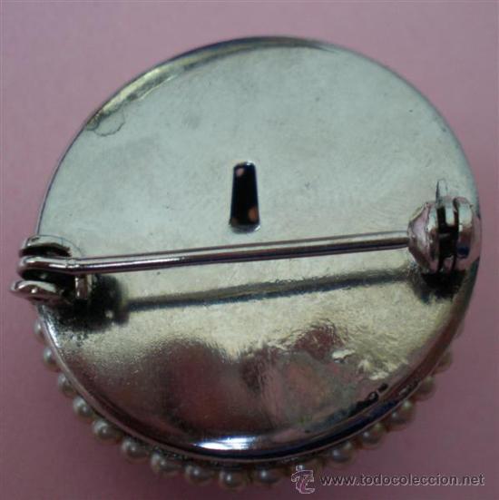 Nuevo: Broche .. Metal plateado y todo perlas - Foto 2