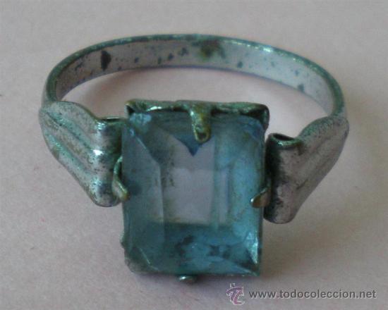Nuevo: Anillo .. cristal azul - Foto 1