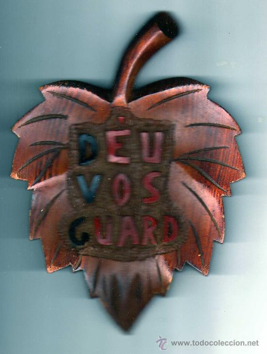 Nuevo: HOJA DE MADERA &middot; d&eacute;u vos guard - 16 x 22 Cm. -