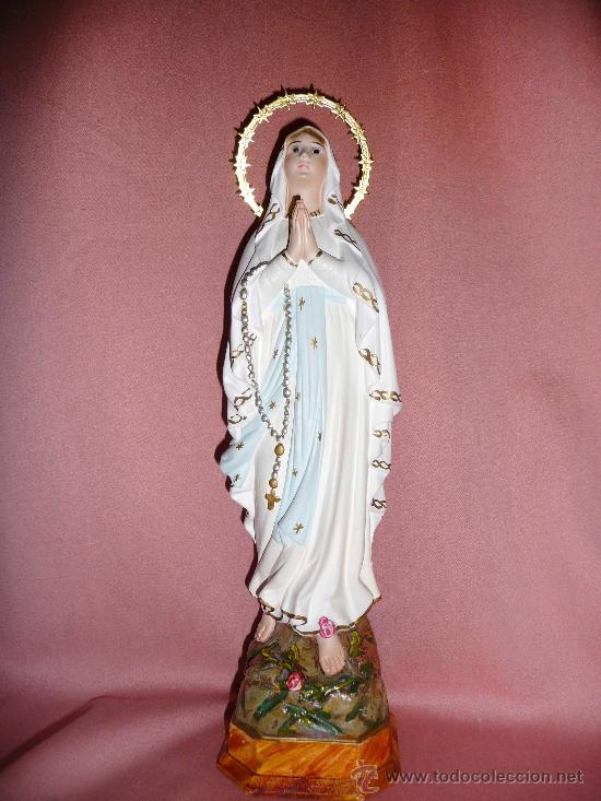 Nuevo: IMAGEN DE LA VIRGEN DE LOURDES DE 35 CM - Foto 1
