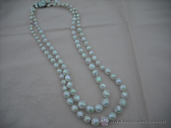 Nuevo: COLLAR DE PERLAS ( A&Ntilde;OS 50 ) PERLAS ISLAS - Foto 1