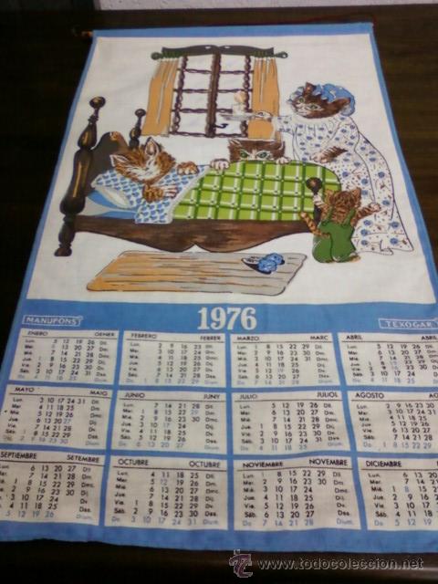 Nuevo: CALENDARIO MANUPONS 1976 - Foto 1